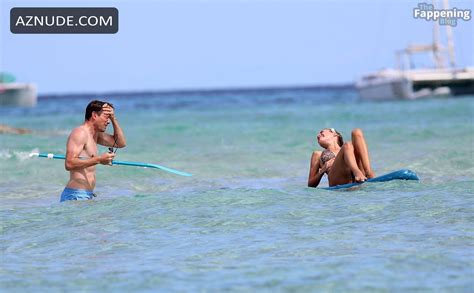 Alena Gerber Sexy Seen With Clemens Fritz Showing Off Her Sizzling Bikini Body At The Beach In