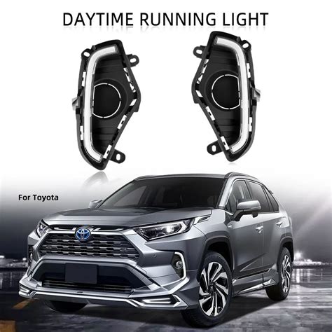 Luces Antiniebla Led Drl Para Toyota Rav Rav Faros De