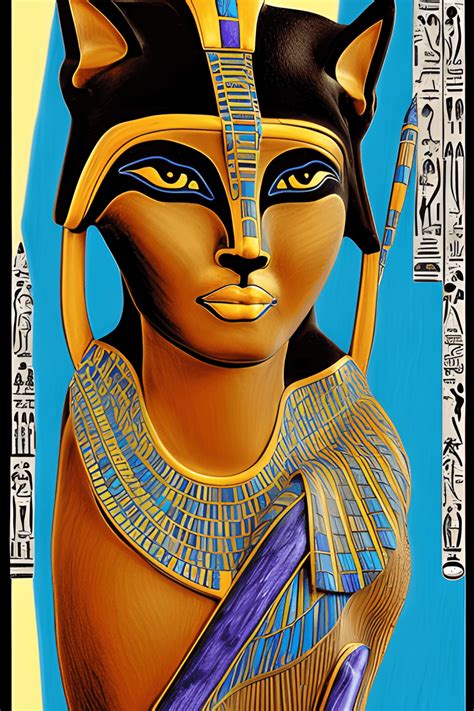 Bastet Egyptian Goddess Graphic · Creative Fabrica