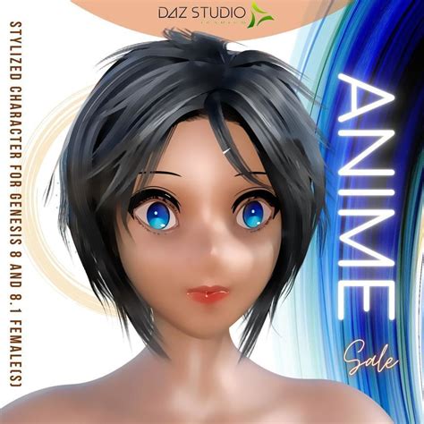 Anime Character G8F For DAZ Studio 3D Model Rigged CGTrader