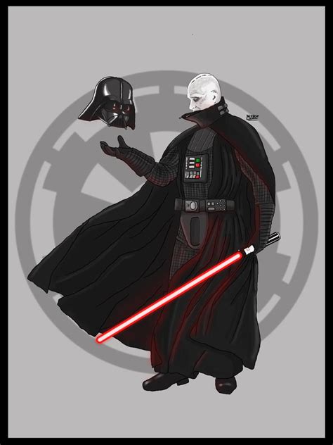 Darth Vader unmasked by CaptainFurious on DeviantArt