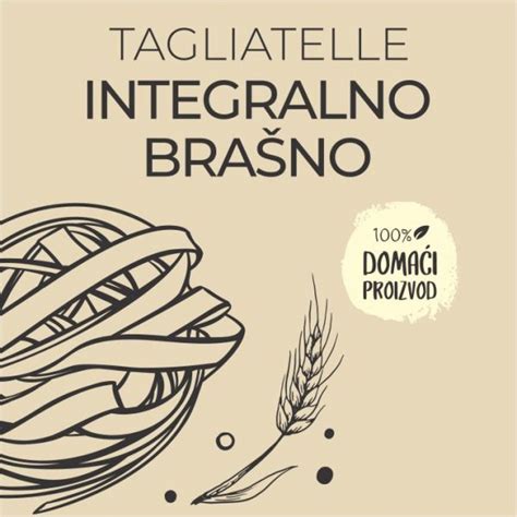 Tagliatelle Integralno brašno Nanina pasta