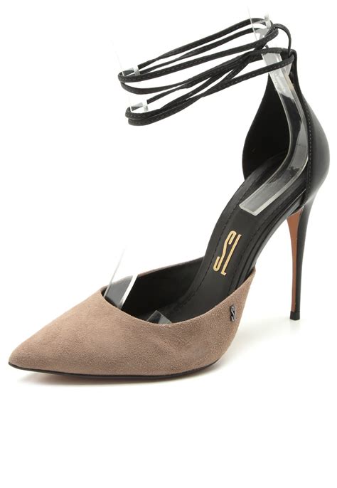 Scarpin Couro Santa Lolla Liso Nude Compre Agora Dafiti Brasil