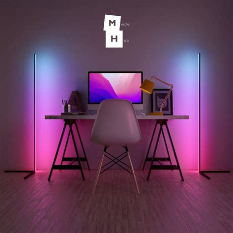 Merchy Hero Rgb Floor Lamp Standing Led Floor Lamp With Remote