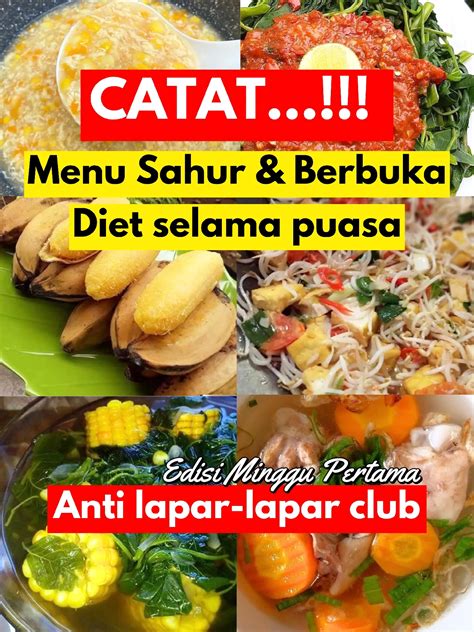 Cacat Menu Diet Saat Puasa Sahur Buka Puasa Galeri Diposting Oleh