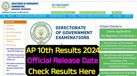 Ap 10th Results 2024 Official Release Date Ap Ssc Results 2024 Ap 10th Results 2024