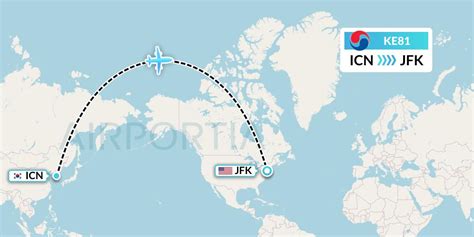 KE81 Flight Status Korean Air Seoul To New York KAL81