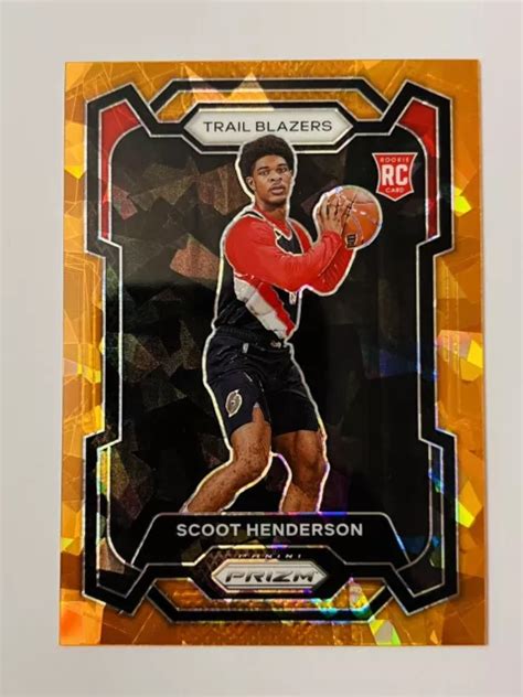 Scoot Henderson Panini Prizm Orange Glace Fissur E Prizm Carte