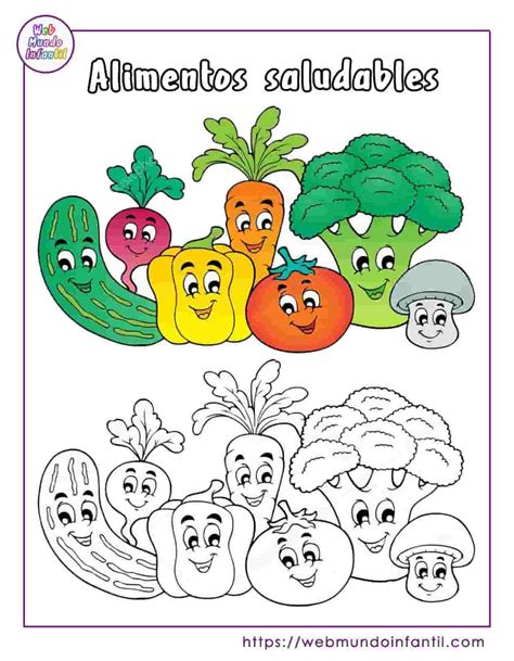 Dibujos Para Colorear Alimentacion Saludable Imagui Healthy The Best