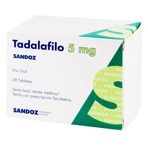 Tadalafilo 5 Mg 28 Tabletas Farmaprime