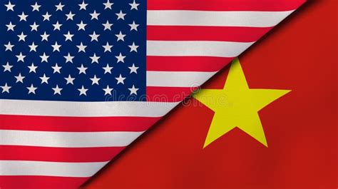 The Flags Of United States And Vietnam News Reportage Business