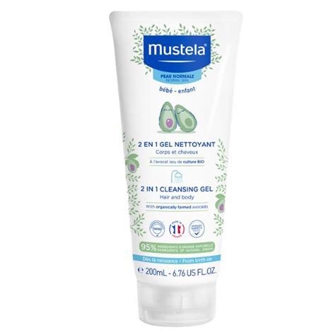 Mustela 2in1 Угаагч гель 200мл