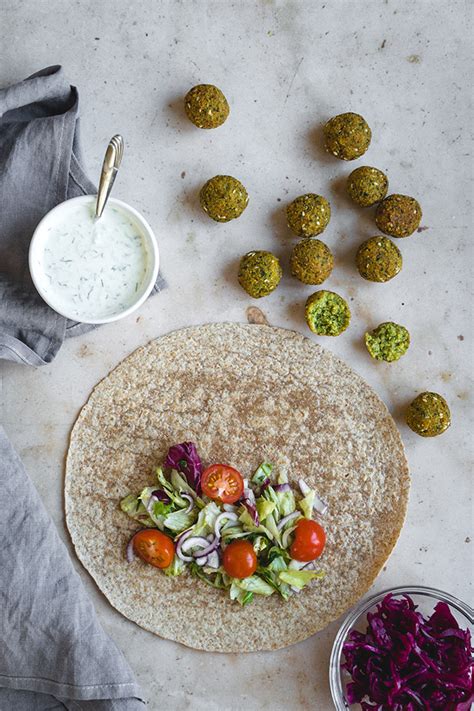 Falafel Wrap with Tzatziki Sauce - Yummy Addiction