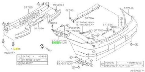 Wspornik Zderzaka Tylnego Lampy Tylnej Lewy Subaru Impreza WRX STI