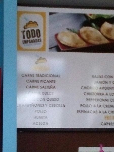 Menu At Todo Empanadas Restaurant San Nicol S De Los Garza Av Juan