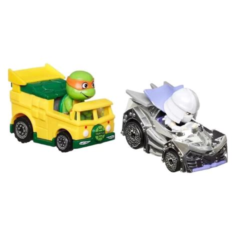 Hot Wheels Racer Verse Turtles Shredder Michelangelo Hrt