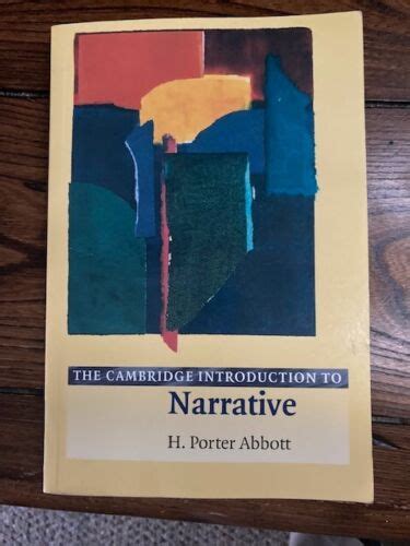 The Cambridge Introduction To Narrative Camb By Porter Abbott H