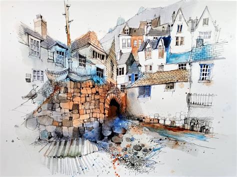 Ian Fennelly On Instagram Polperro Harbour Cornwall Watercolour And