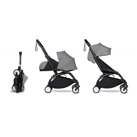 BABYZEN BABYZEN YOYO 2 Newborn Package 0+ Black Chassis - Grey - Prams ...