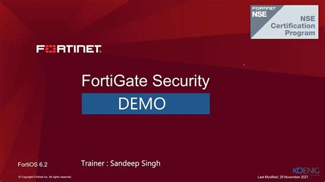 Learn NSE 4 FortiGate Security Online NSE Tutorial Koenig Solutions