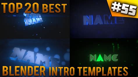 Top 20 Best Blender Intro Templates 55 Free Download Introfactory