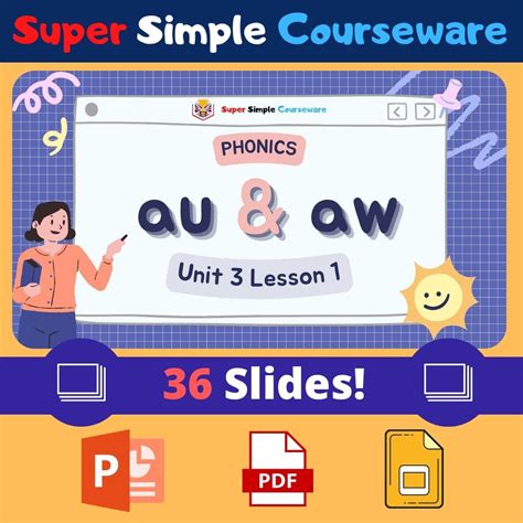 Lesson On Phonics Sound For Au And Aw SSC Level 3 Unit 3