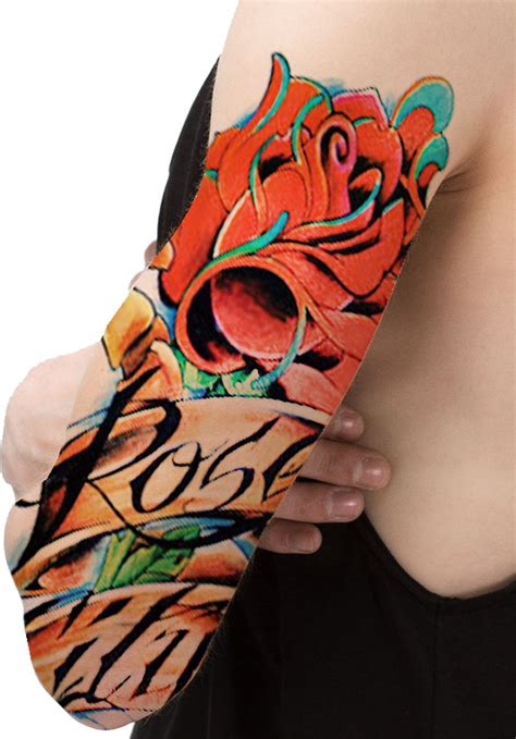 Plak Tattoo Sleeve 294 Tijdelijke Arm Tatoeage 012 Neptattoo Fake