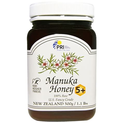 PRI, 100% Raw Manuka Honey 5+, 1.1 lbs (500 g) - iHerb