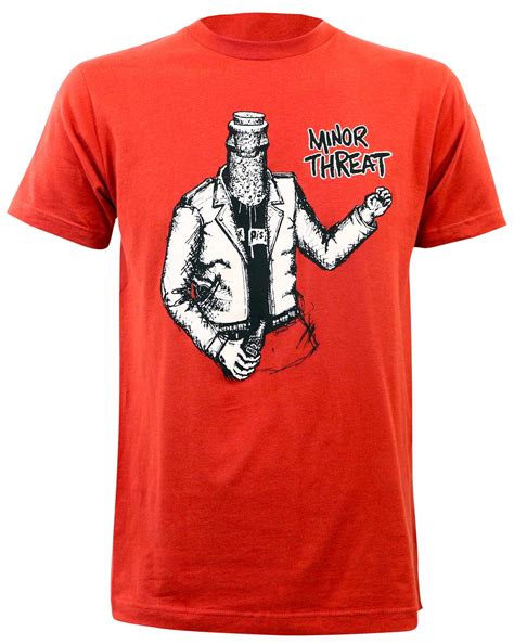 Tsurt Minor Threat Mens Bottled Violence T Shirt Red