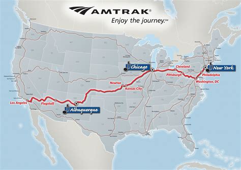 Amtrak Zephyr Map