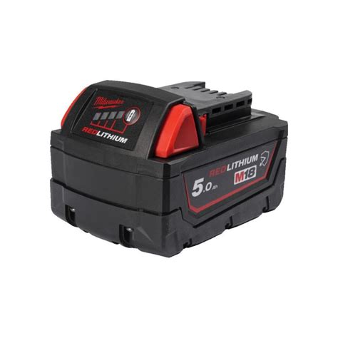 Milwaukee M18B5 CR REDLITHIUM ION Chemical Resistance Battery 5 0Ah