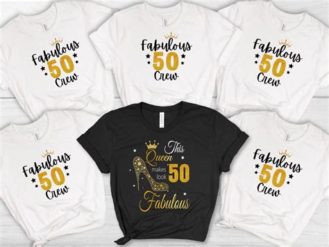 Custom 50th Birthday Group Shirts Personalized Birthday Shirts Etsy