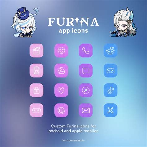 Free Sample Custom Furina app icons in 2024 | Custom icons, App icon, Icon