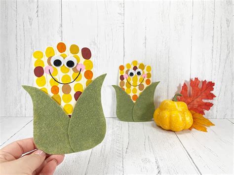 Harvest Corn Craft for Kids - Big Family Blessings