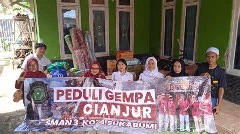 SMAN 3 Sukabumi Peduli Gempa Cianjur Radar Sukabumi