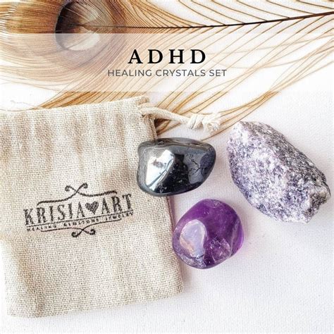 Crystals For Adhd Attention And Focus Crystal Set For Concentration Calming Healing Crystals For