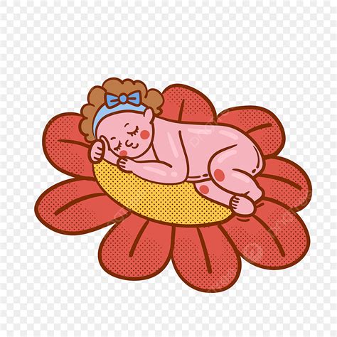 Baby Sleep PNG Picture Cartoon Vector Free Cute Baby Sleeping On