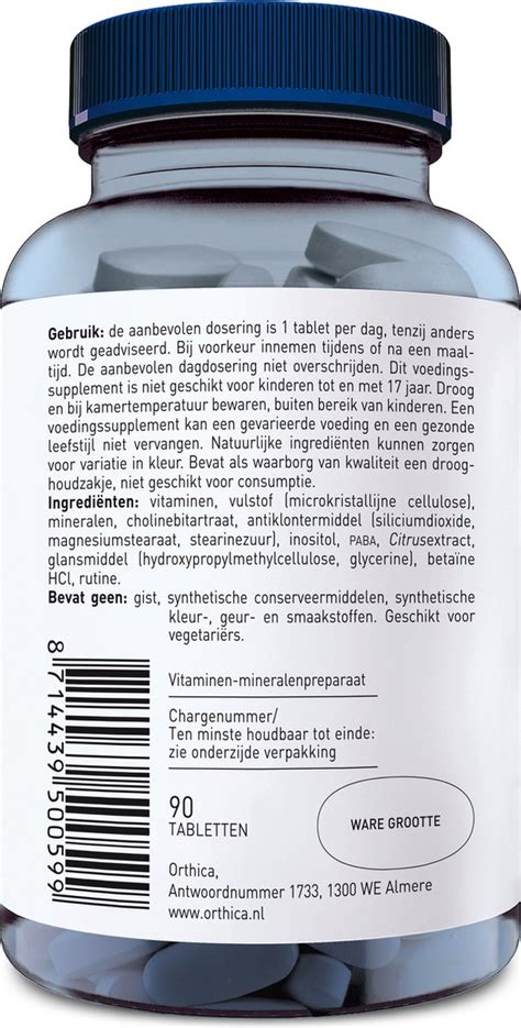 Orthica Multi Max Multivitaminen Tabletten Bol