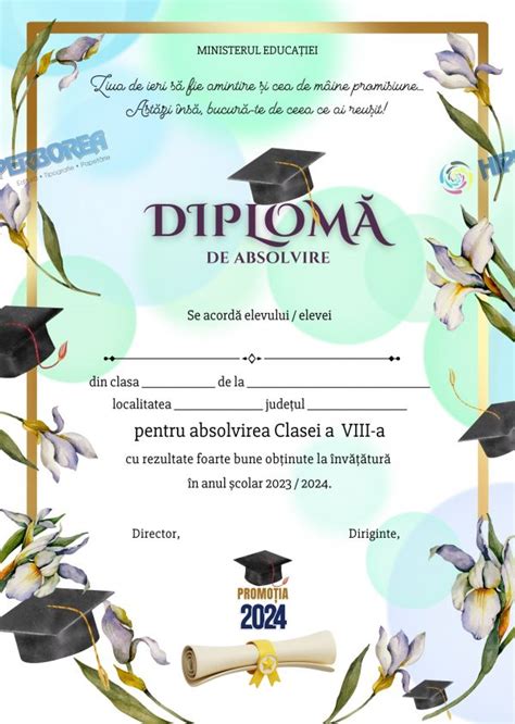 Diploma Absolvire A 2416 Diplome Scolare Hiperborea