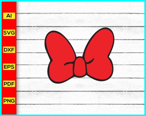 Minnie Mouse Bow Svg Bow Svg Mickey Mouse Bow Svg Cut File For Cric