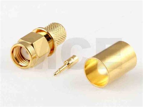 Sma Stecker F R Aircell H Vergoldet Crimp