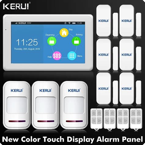 Kerui K Wifi Sistema De Alarma Gsm Pulgadas Tft Color Pantalla