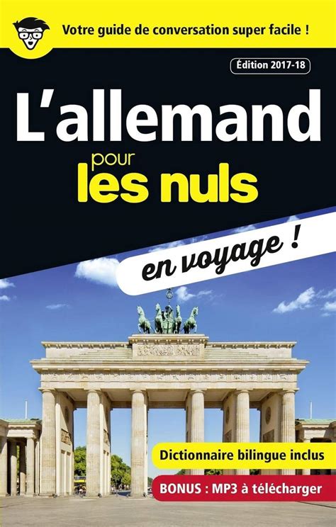 Amazon In Buy L Allemand Pour Les Nuls En Voyage Dition