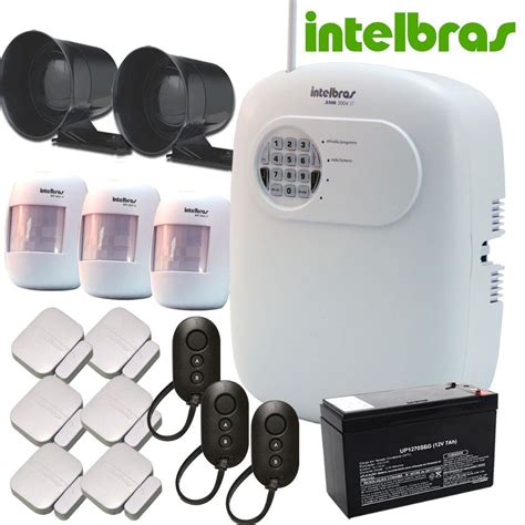 Kit Alarme Sem Fio Intelbras 9 Sensores Ideal Para Comercio E