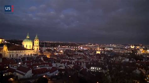 Soumrak nad Mikulášem Sunset Over the St Nicholas Church YouTube