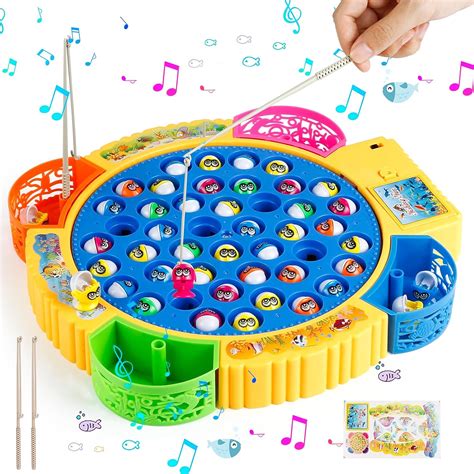 Euakee Gioco Pesca Bambini, Montessori Giochi 3 4 5 6 Anni con 45