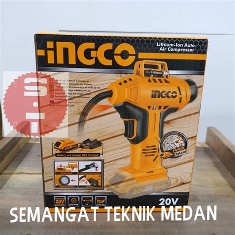 Jual CACLI2001 CORDLESS KOMPRESOR ANGIN MINI POMPA BAN 150PSI UNIT