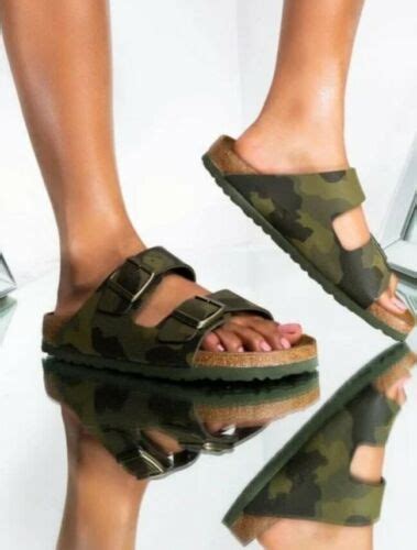 Birkenstock Arizona Bs Soft Bed Desert Soil Camo Green Ebay