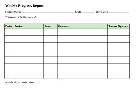 21 Free Progress Report Template Word Excel Formats