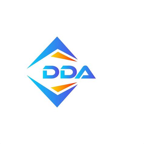 DDA abstract technology logo design on white background. DDA creative ...